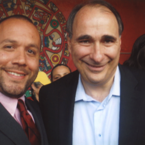 Attorney Justin Rodriguez with David Axelrod, Chief Strategist for Barack Obama's presidential campaigns and later Senior Advisor to President Barrack Obama.