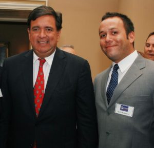 Attorney Justin Rodriguez with Bill Richardson, former diplomat, governor of New Mexico, Ambassador to the United Nations and Energy Secretary in the Clinton administration.